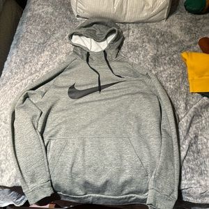 Nike dri fit size XL Grey and black has a secret zip up pocket